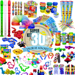 Kit 30 Prenda Festa Junina Julina Lembrancinha Aniversário Brinquedos Doação Criança Promoção