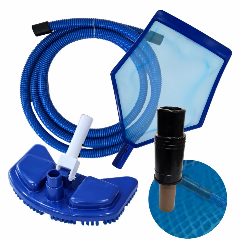 Kit Acessórios Limpeza Piscinas Inflável E Estrutural - 4 Metros em Oferta na Shopee