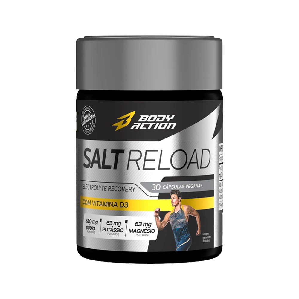 Salt Reload (Repositor Eletrólitos) - 30 Cápsulas - BodyAction