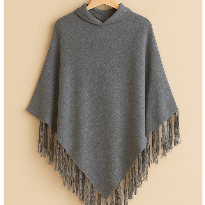 Ponche / Pelerine de Lã, Blusa Feminina , Tricô Adulto Tamanho G Para Mulheres, Poncho de lã Feminino Inverno