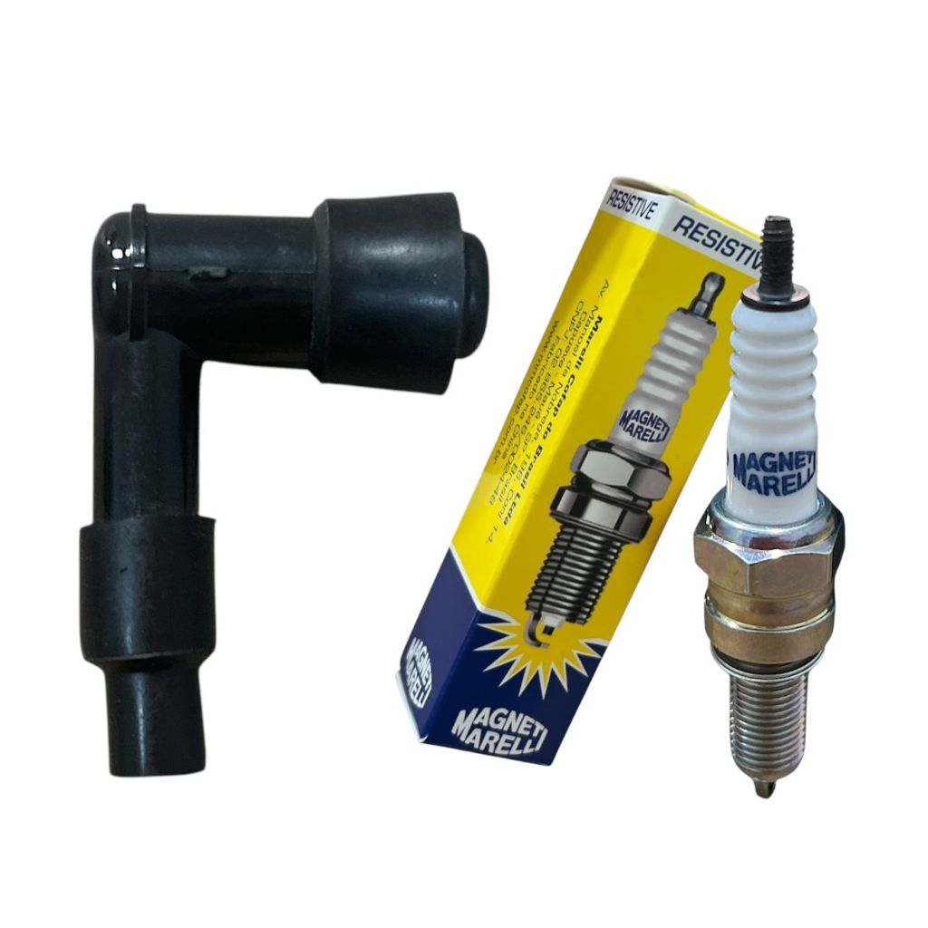 Kit Cachimbo + Vela Ignição Moto Biz 100 Crypton Dream 100 Marelli