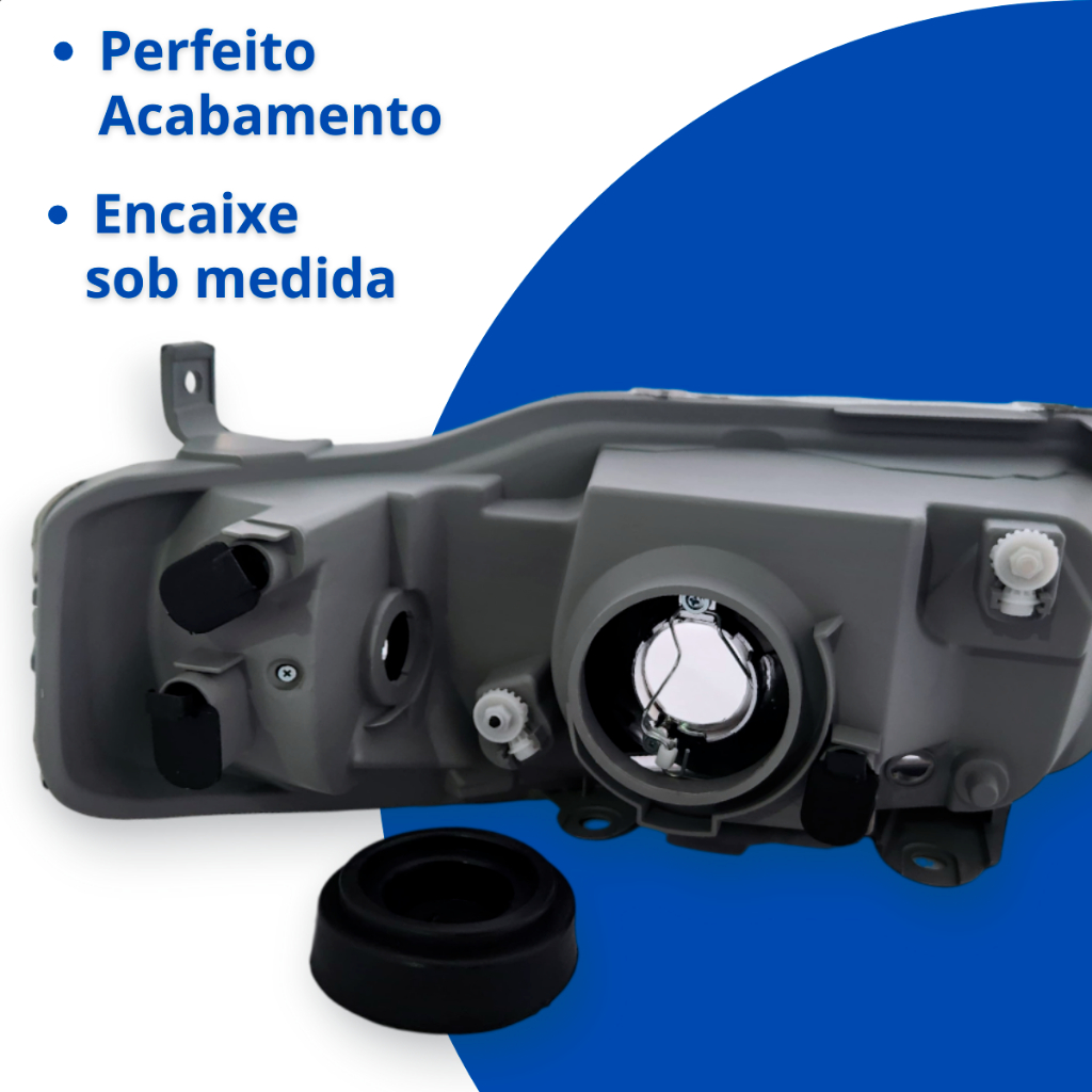 Farol Gol G4 Parati Saveiro 2006 2007 2008 2009 2010 2011 2012 2013 Cromado