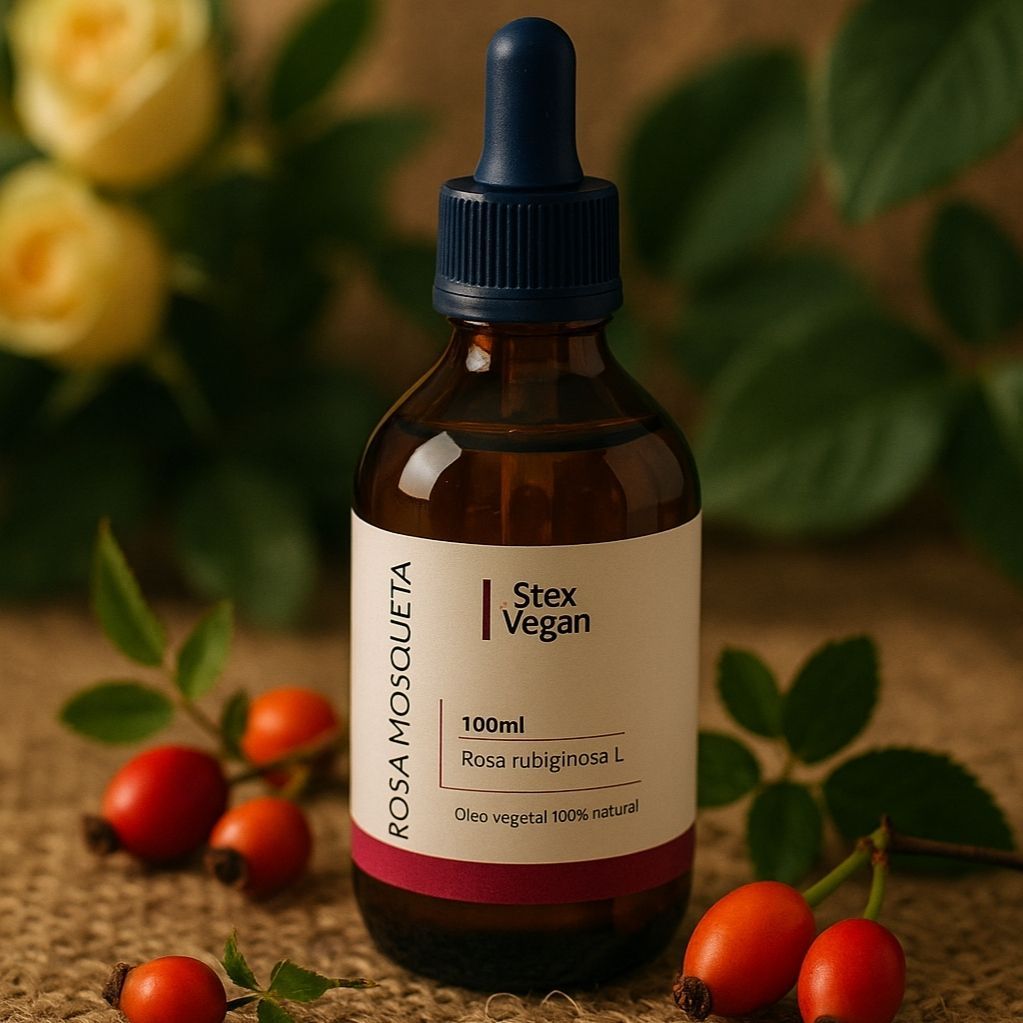 Óleo de Rosa Mosqueta Rubiginosa 100% Puro | Clareia Manchas e Hidrata a Pele – Stex Vegan 100ml em Oferta na Shopee