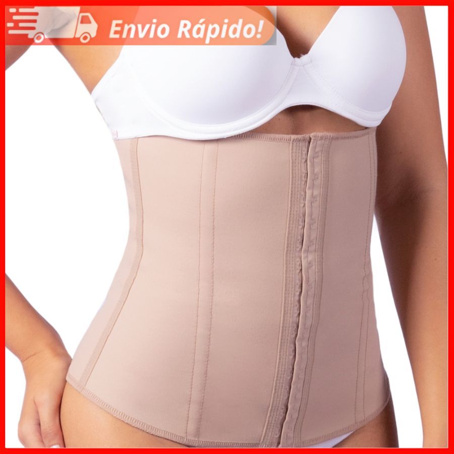 Cinta Modeladora Feminina Faixa Abdominal Cintura Emborrachada Modelform 415 Esbelt