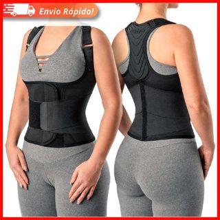Colete Cinta Modeladora Corretor Postural Coluna Lombar Abdominal Ortopédico Support Hidrolight em Oferta na Shopee