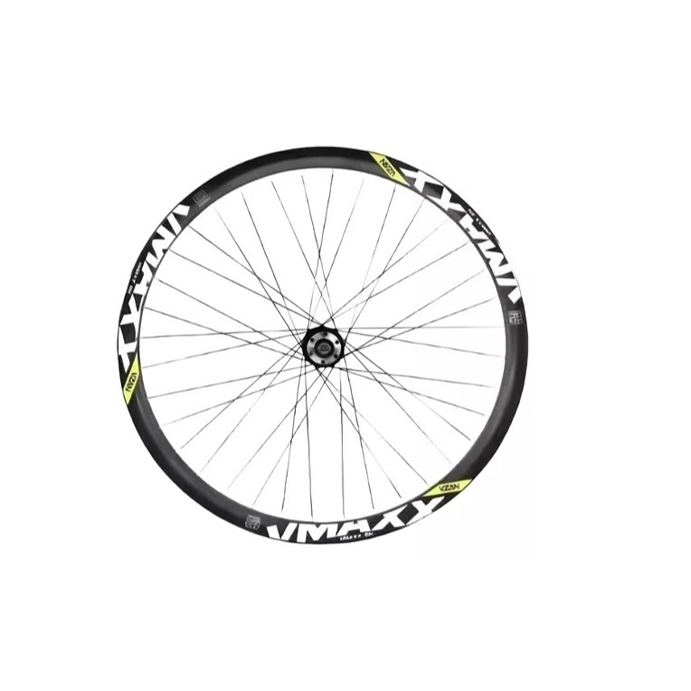 1 Roda Vmaxx Aro 26 Freio A Disco Raios Grossos Pratas