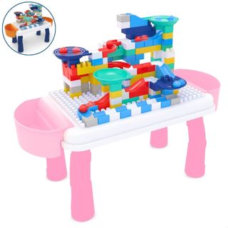 Mesa de Atividades Infantil Blocos de Montar Para Brincadeiras Interativas