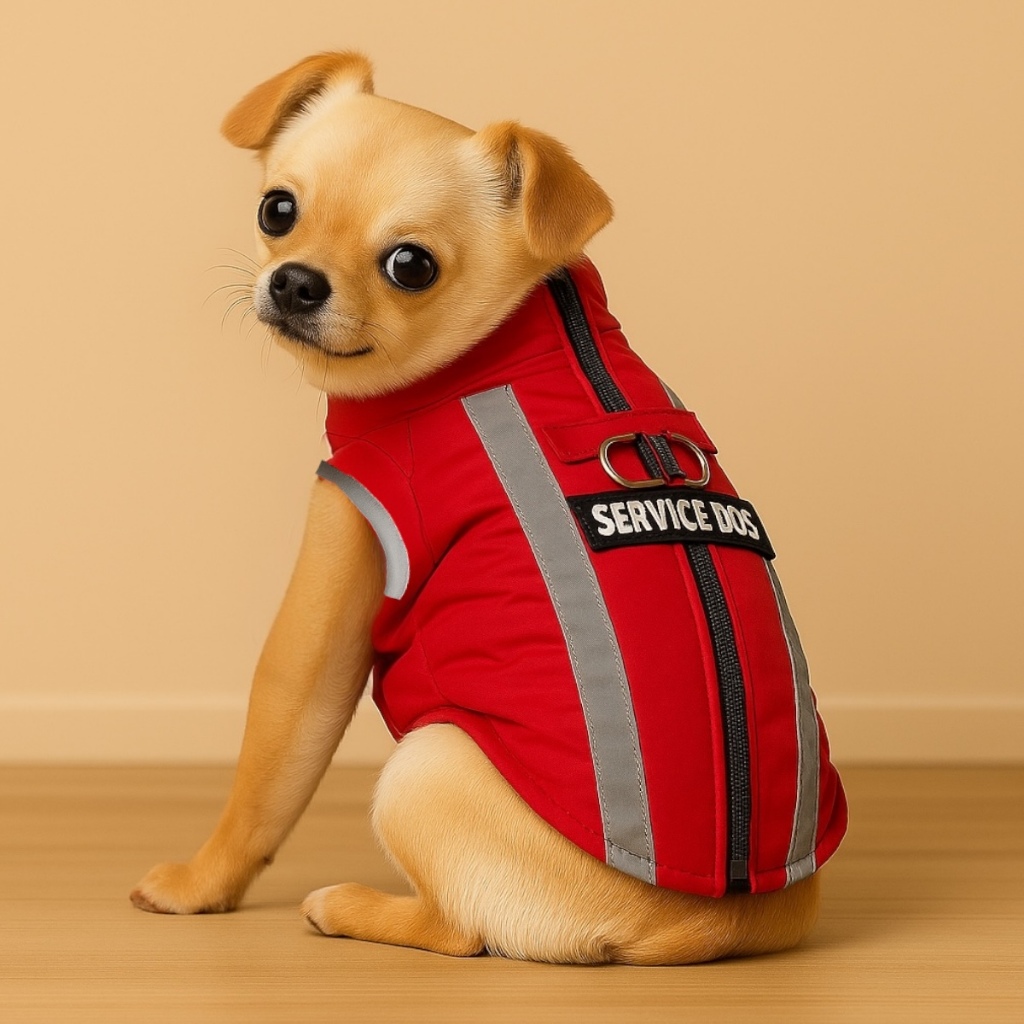 Roupa Jaqueta Pet Com Faixa Refletiva Casaco De Algodão Quente Frio Inverno