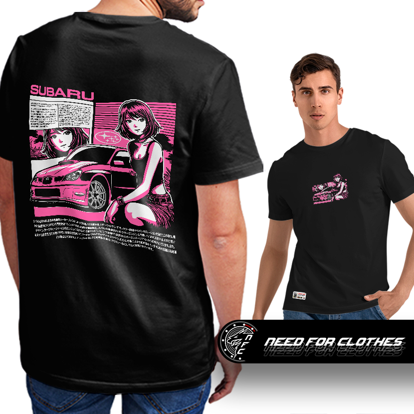 Camiseta Subaru WRX STI, AWD, Boxer Turbo, Cultura JDM