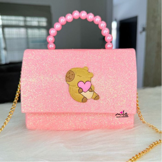 Bolsa infantil capivara com alça corrente e transversal ,moda 2025 em Oferta na Shopee