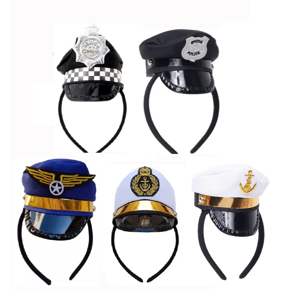 TIARA MINI QUEPE POLICIAL MARINHEIRO AVIADOR