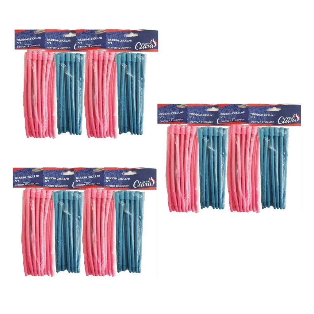 Kit 144 Bigudinhos Circular Nº1 - Santa Clara em Oferta na Shopee