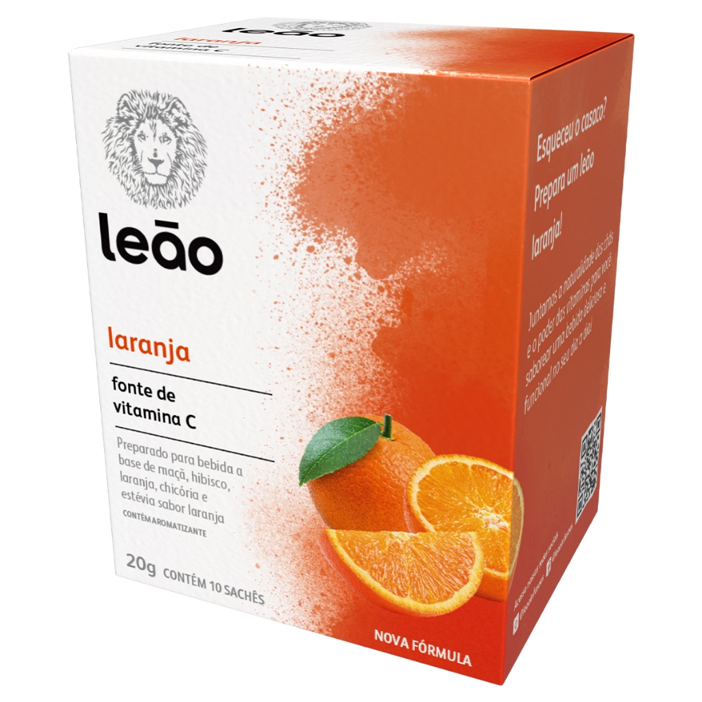 Vitamínico Leão - Laranja e Cenoura 10 Sachês