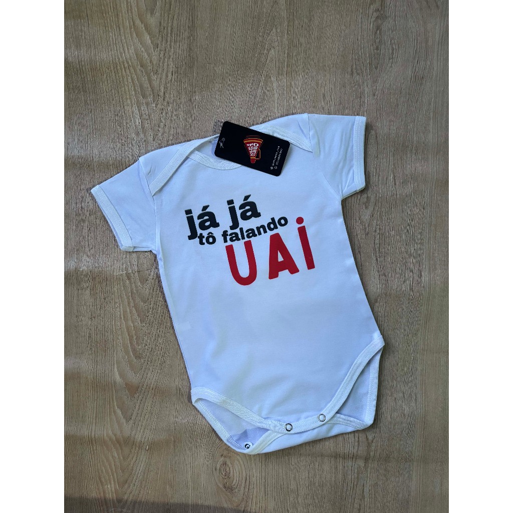 BODY DE BEBÊ PERSONALIZADO - UAI