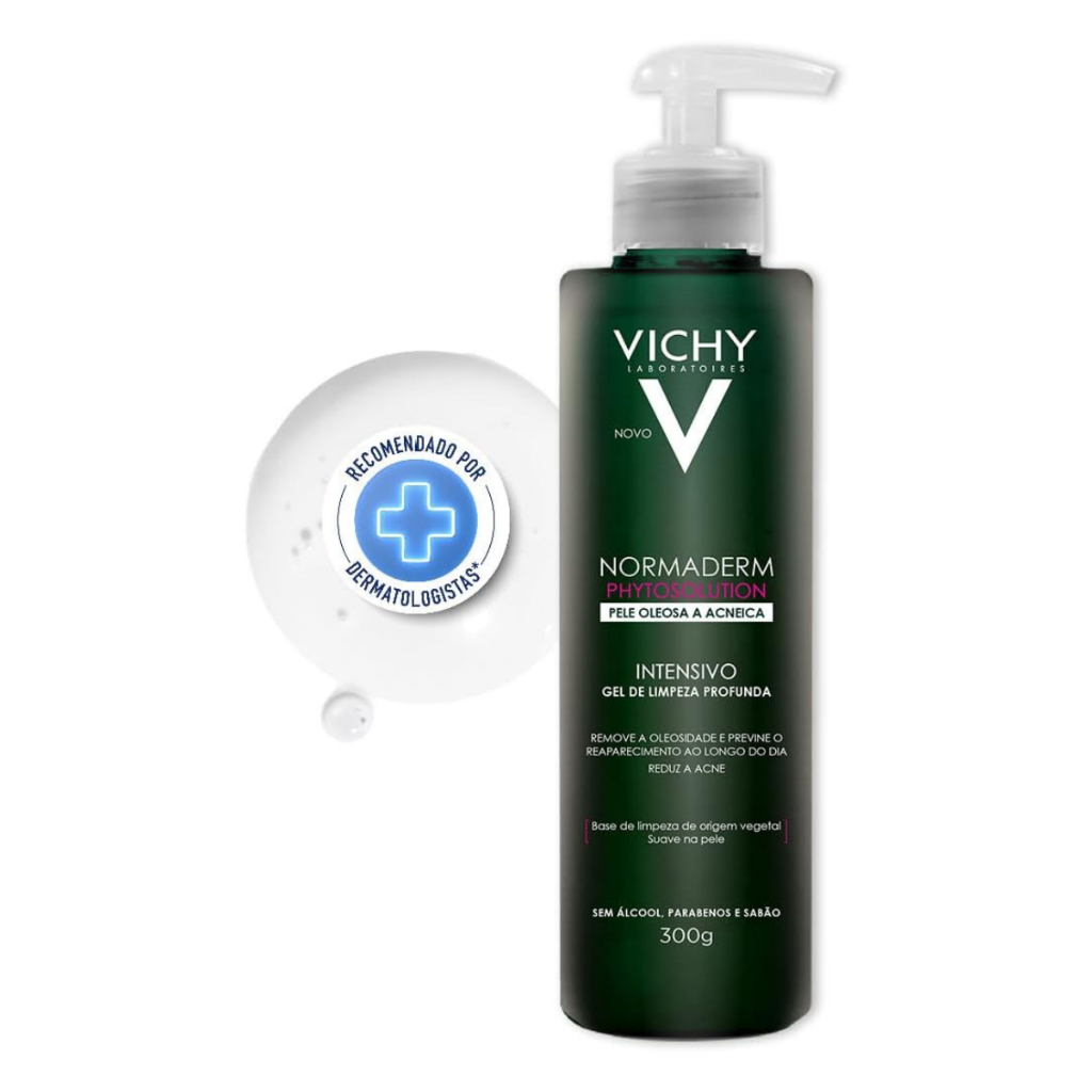 Gel De Limpeza Profunda Vichy Normaderm Phytosolution Pele Oleosa A Acneica Com 300g em Oferta na Shopee