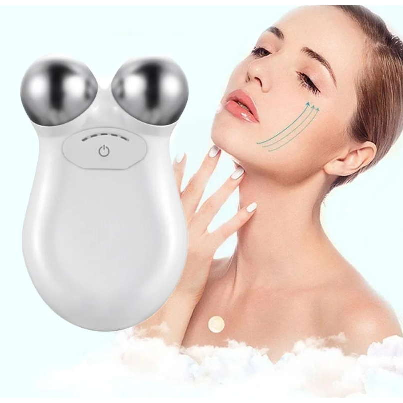 Massageador Facial EMS com Microcorrente Instrumento De Beleza E Emagrecimento