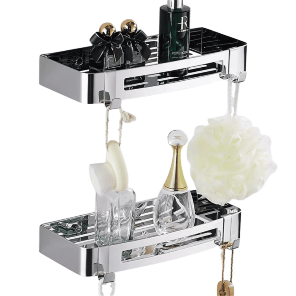 Kit 2x Suporte Shampoo Prateleira Banheiro Nicho Organizador Wbcom