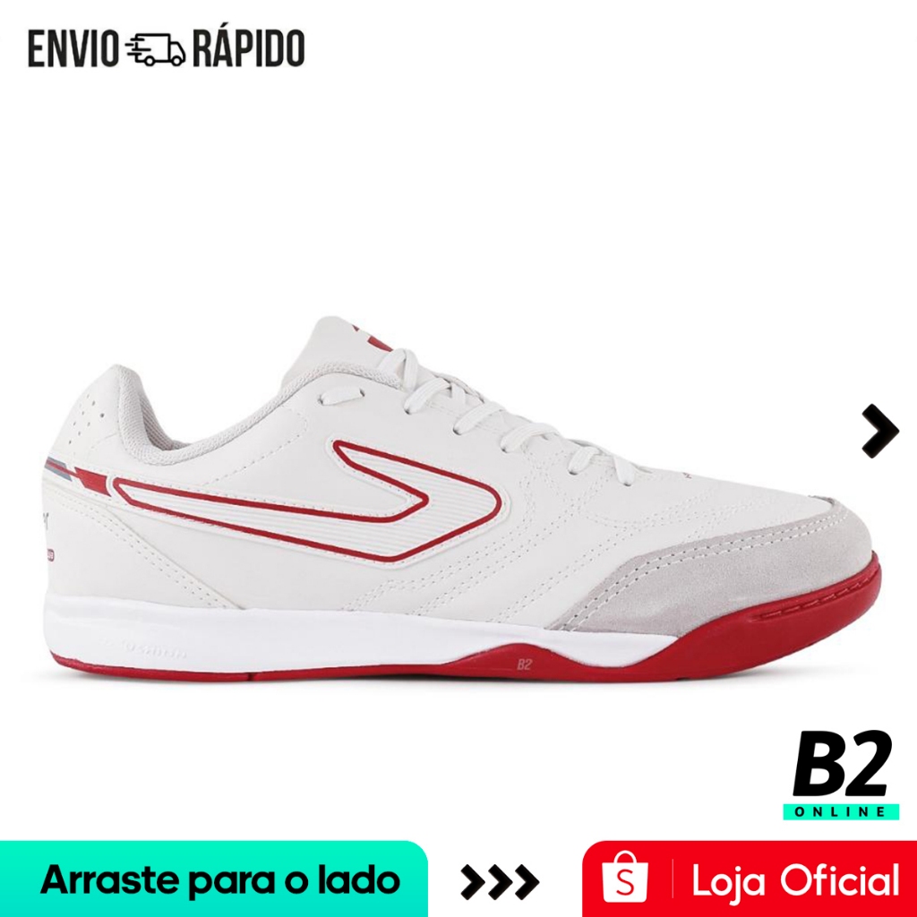 Chuteira Futsal Topper Maestro Club V Masculina Branca Original com Nota Fiscal e Garantia - Sports & Outdoors