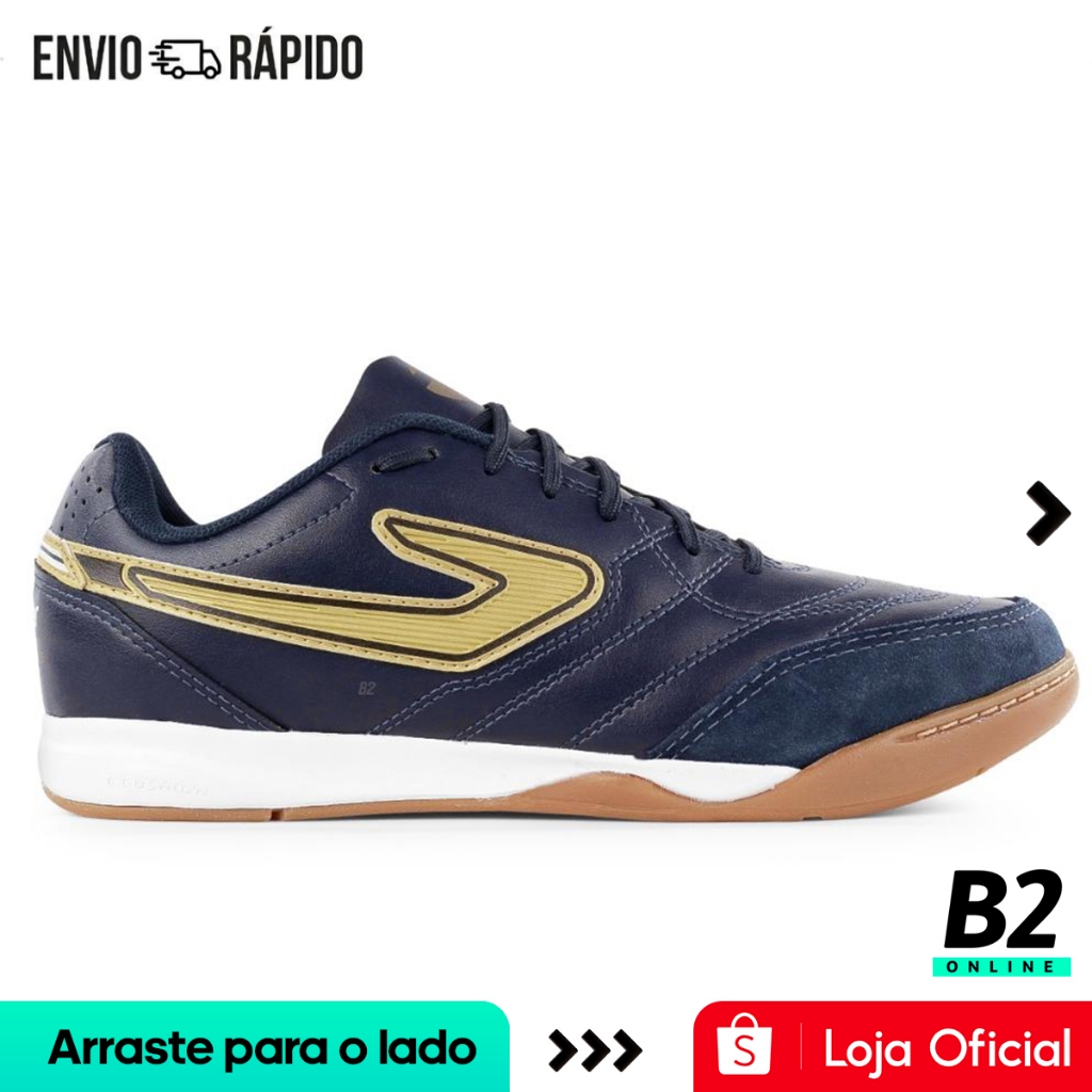 Chuteira Futsal Topper Maestro Club V Masculina Marinho Original com Nota Fiscal e Garantia - Sports & Outdoors
