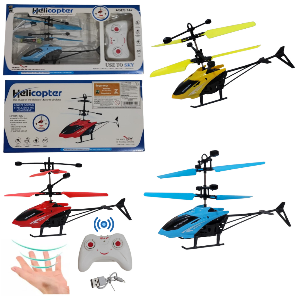 Mini Drone De Helicóptero avião Brinquedo Voador Recarregável Controle Remoto Infravermelho Sensor em Oferta na Shopee