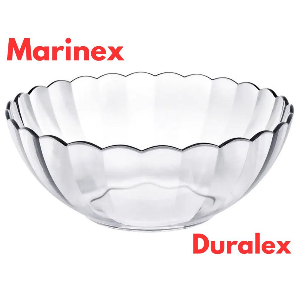 Tigela Saladeira 2L Duralex Vidro Transparente Bella Bowl Sobremesa Cristalino Marinex Sobremesa