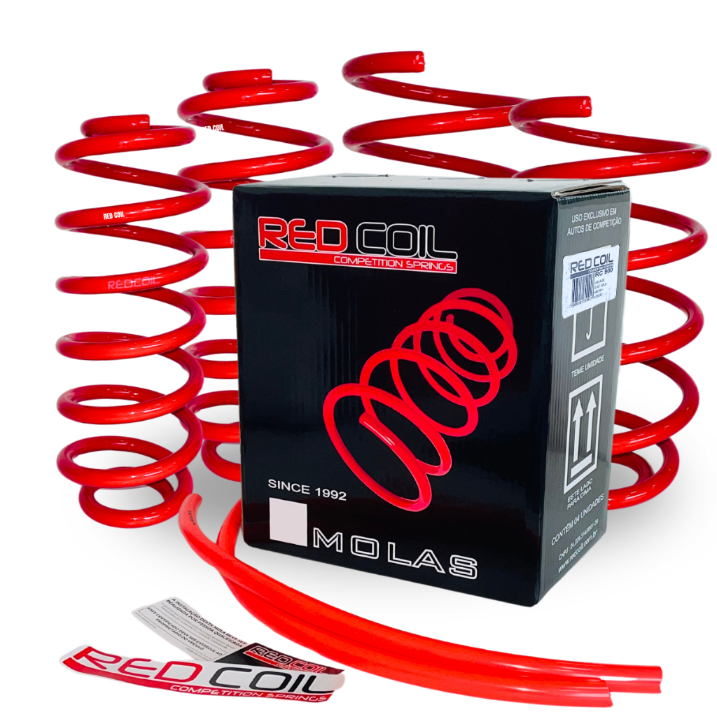 Kit Punto 1.4 e 1.6 (Todos os Anos) - 4 Molas Esportivas Red Coil - RC-131 em Oferta na Shopee