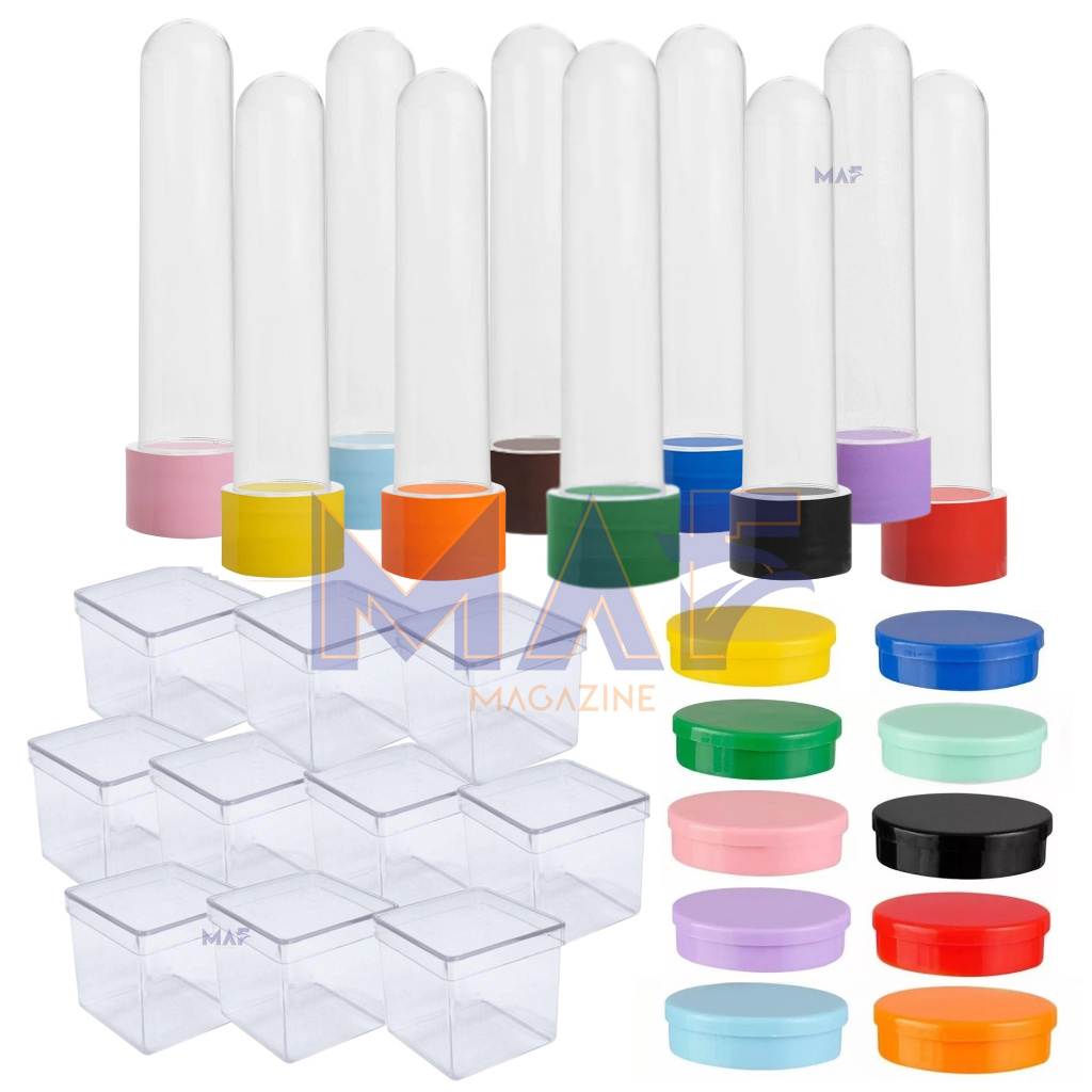 Kit 60 Lembrancinha - 20 Tubetes 20 Latinhas 20 Caixinhas Festa Simples Só Um Bolinho Festa