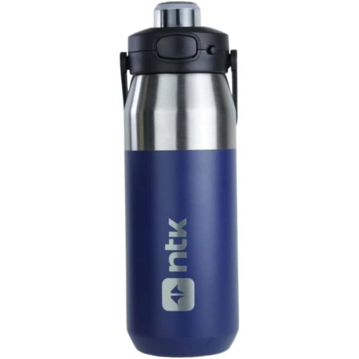 Garrafa Térmica Isomax 750ml Aço Inoxidável NTK Azul 8h Quente 24h Fria em Oferta na Shopee