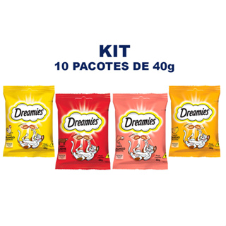 Petisco para Gatos Dreamies 40g 10 unidades em Oferta na Shopee