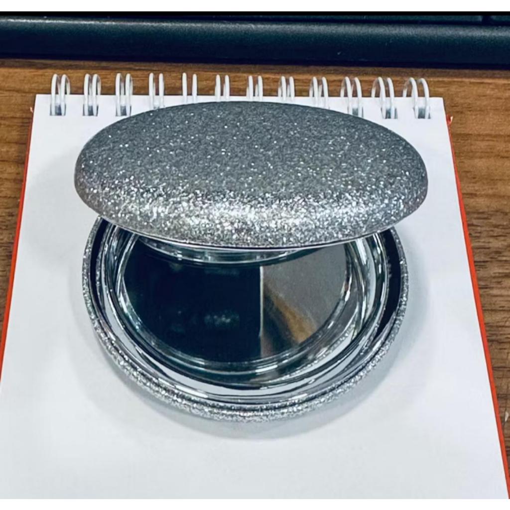 Espelho De Bolsa Duplo Com Aumento Glitter