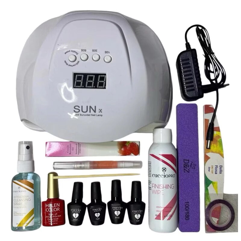 Mini kit Cuccio blindagem completo pra banho ide cristal