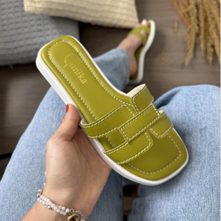 Papete feminina casual confortável, popular - Tunika 4027 em Oferta na Shopee