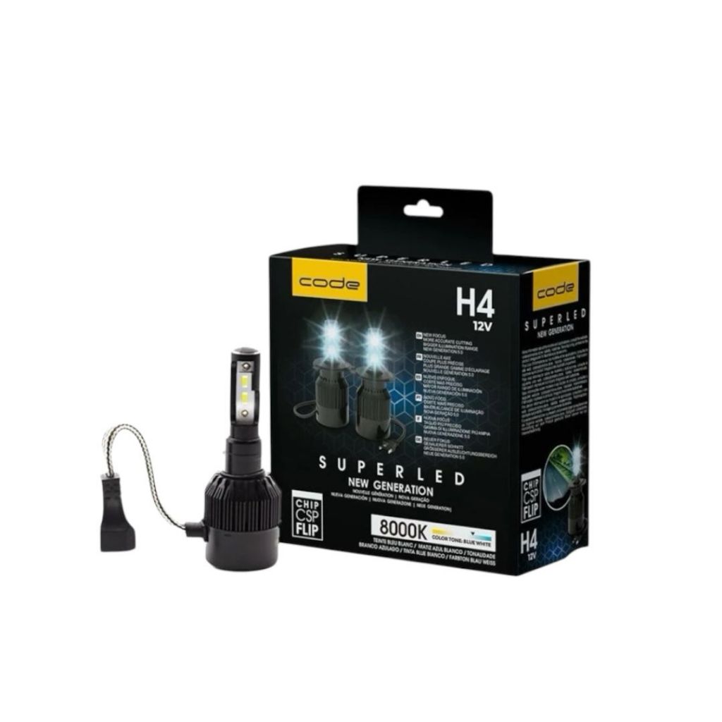 Lâmpada Super Led H4 8000K 6400 Lumens