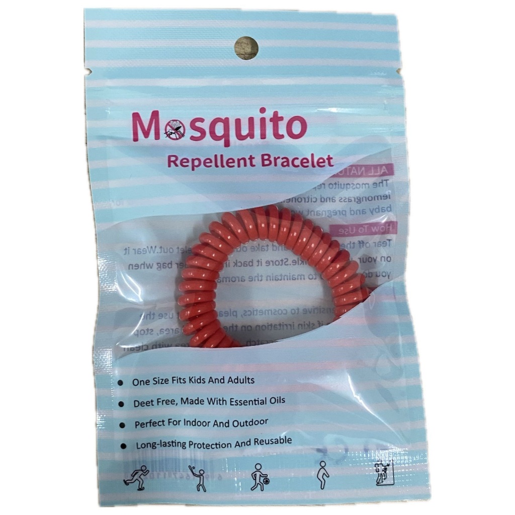 Pulseira Repelente Infantil E Adulto - Vermelho