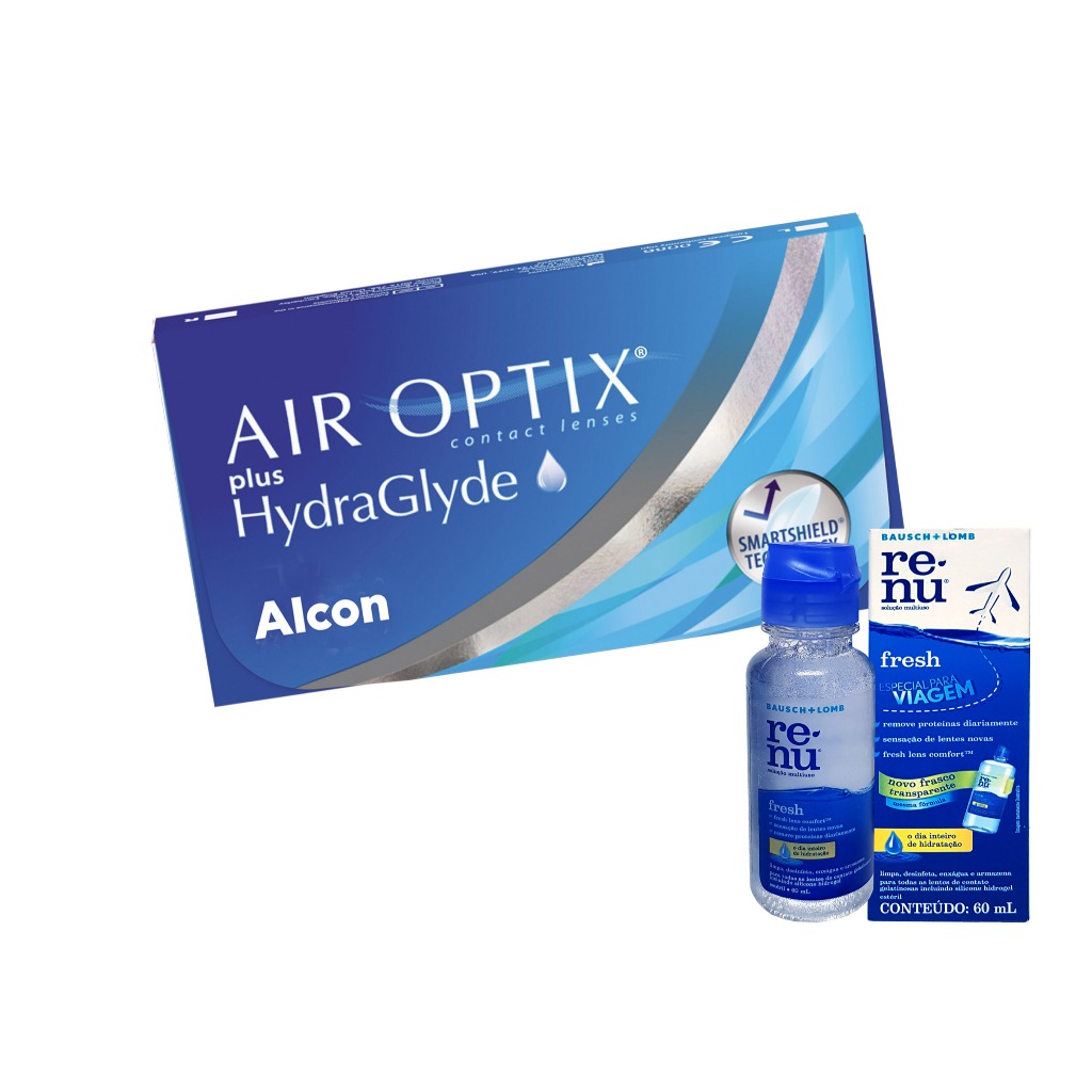 Lente De Contato Air Optix Plus Hydraglyde Alcon em Oferta na Shopee
