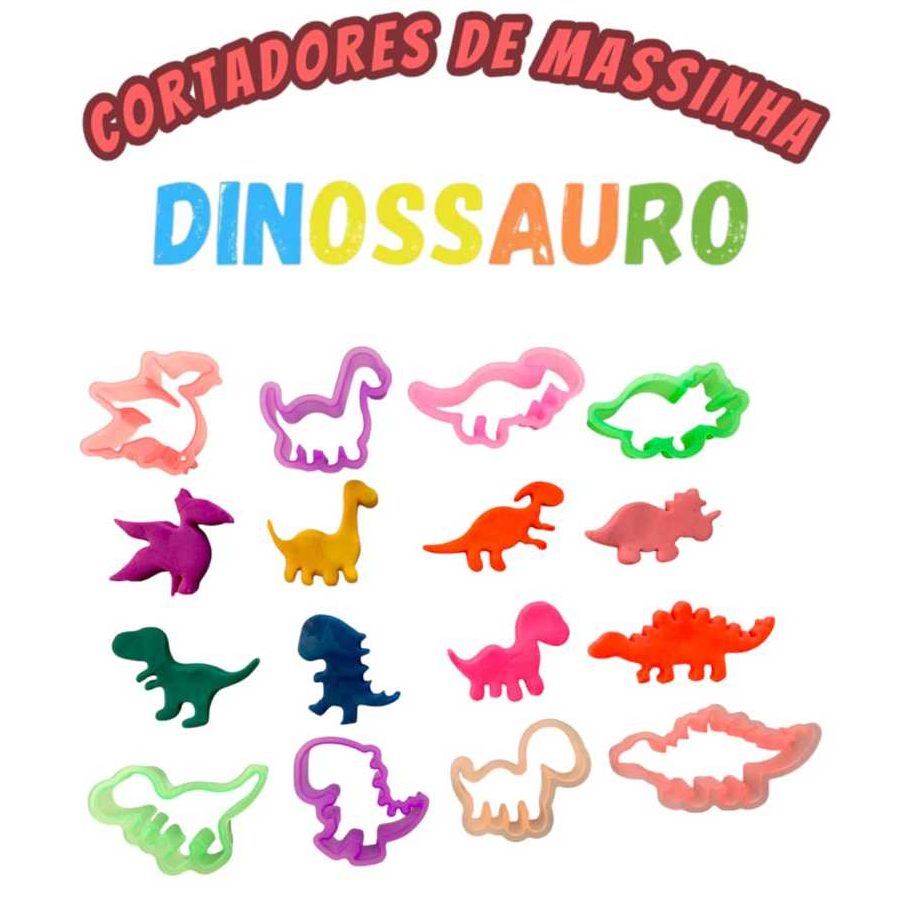 50 Cortador de Massinha Dinossauro Neon Forminha Modelar P Kit Festa Aniversario Prenda Lembrancinha em Oferta na Shopee