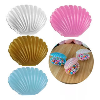10 Concha De Plástico Coloridas Lembrancinha Sereia Festa Fundo do Mar Ariel Mini Luxo Baleiro em Oferta na Shopee