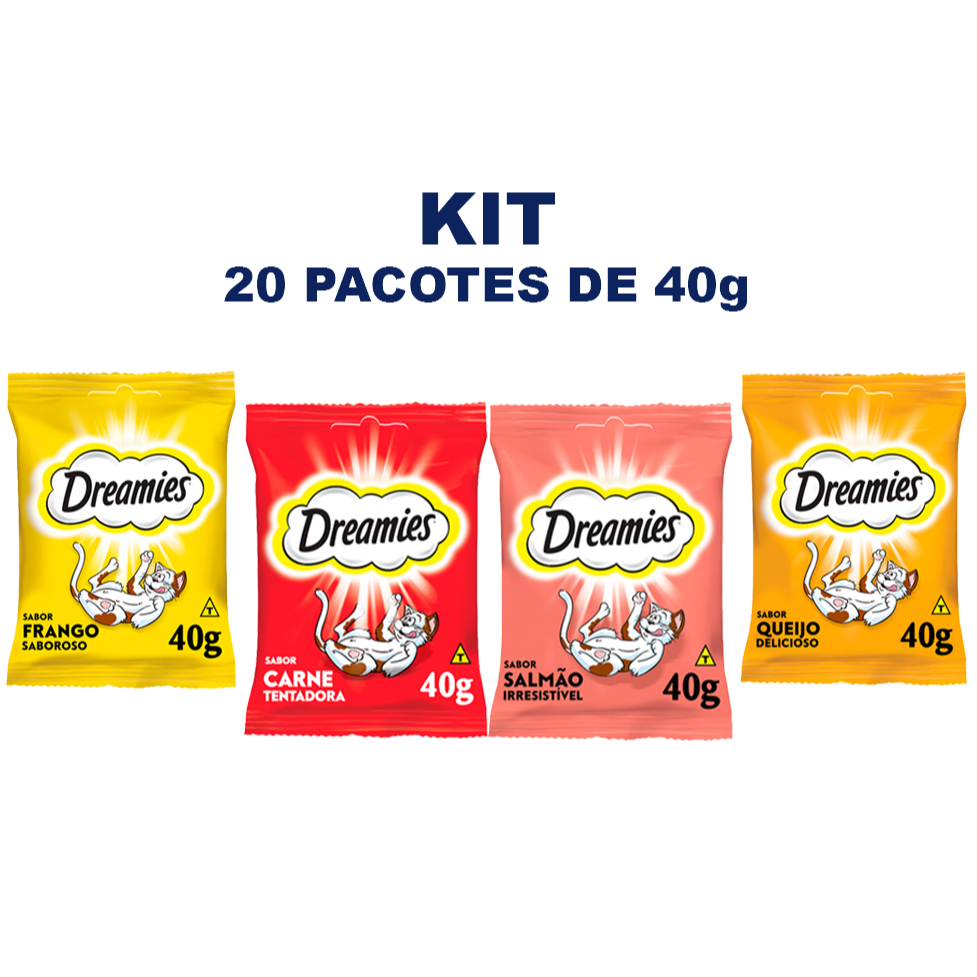 Petisco para Gatos Dreamies 40g 20 unidades