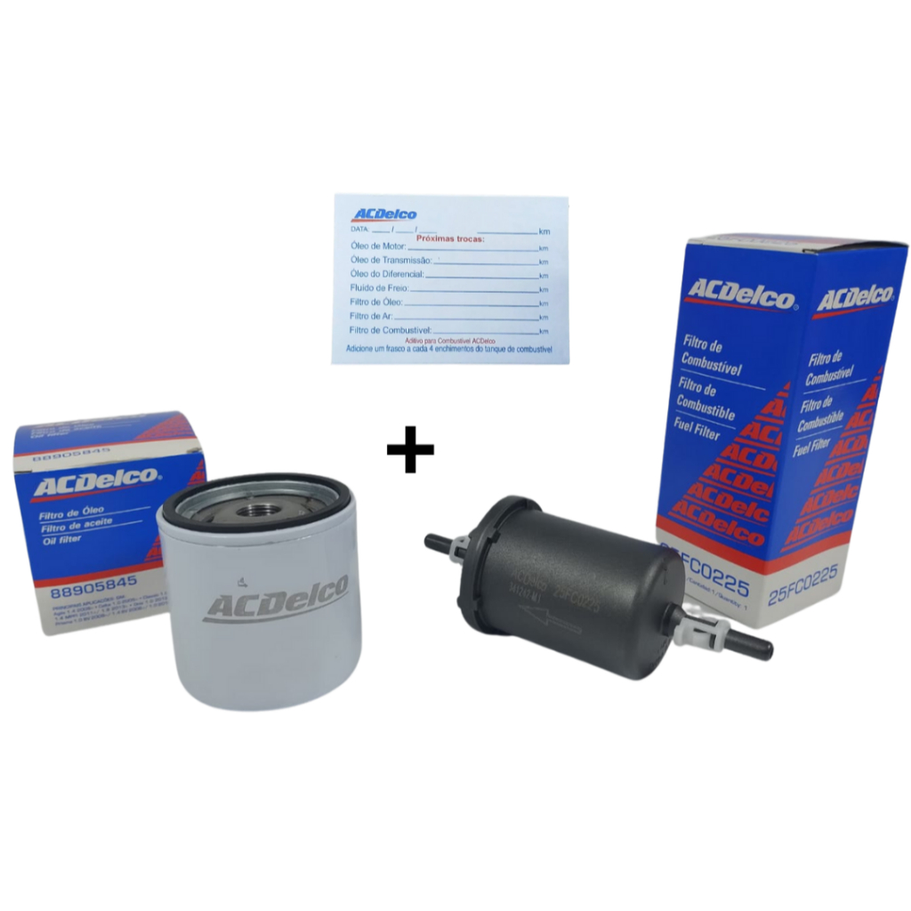 Filtro Óleo ACDelco + Filtro de Combustível ACDelco Original GM Corsa Celta Agile Onix Meriva Spin em Oferta na Shopee