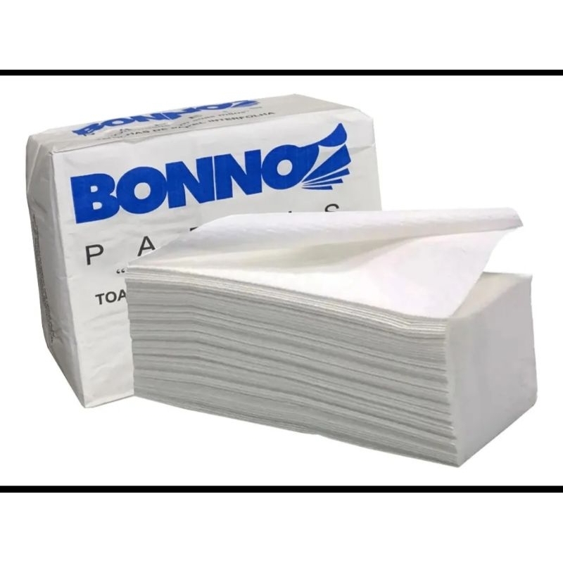 papel toalha bonno interfolha 100% celulose 20x21 c/1000 folhas