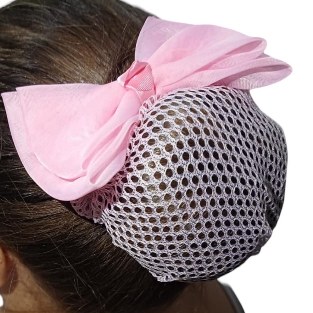 Rede Para Coque Cabelo Cabeça - Rede Coque Com Laço - Chuchinha Com Coque - Faixa Tiara - Chuchinha - Ballet Dança em Oferta na Shopee