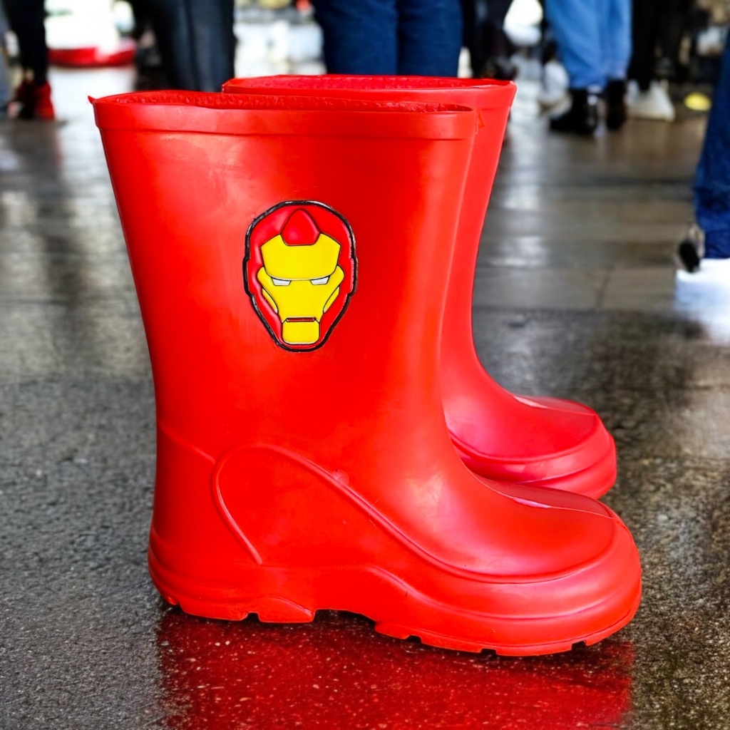 GALOCHA INFANTIL MENINO HEROIS CAPITAO AMERICA HOMEM ARANHA HULK REF.8