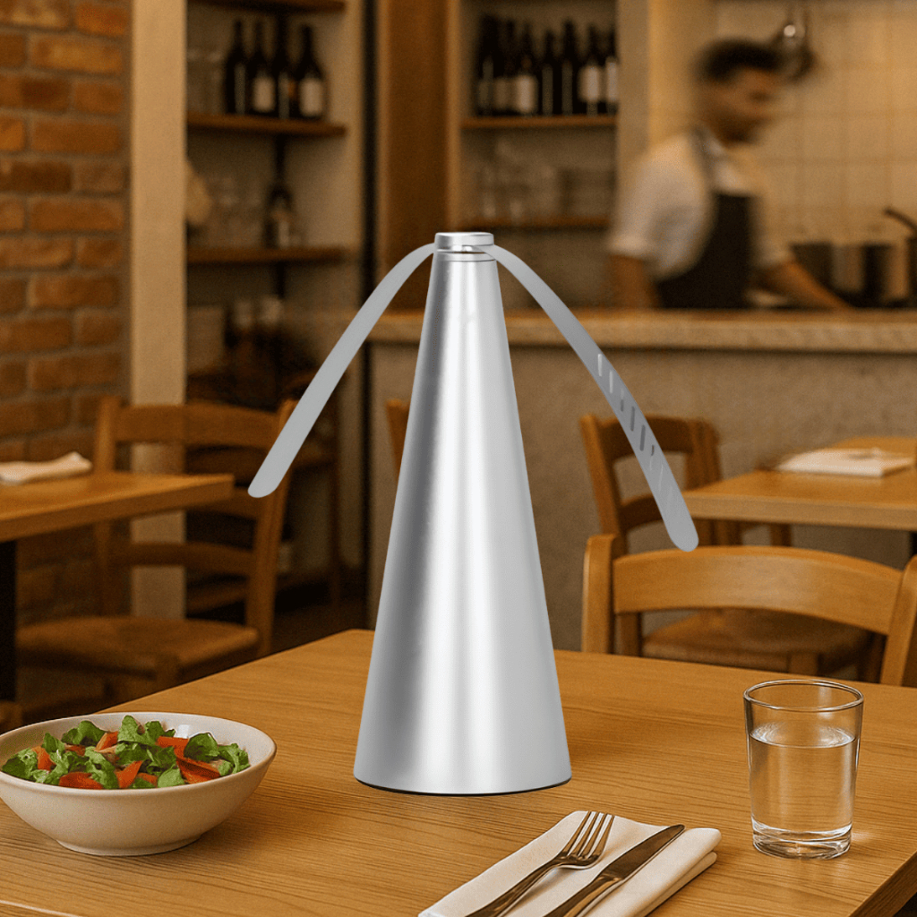 Ventilador Repelente de Moscas e Insetos – Ideal para Refeições ao Ar Livre, Sem Odor e Livre de Produtos Químicos