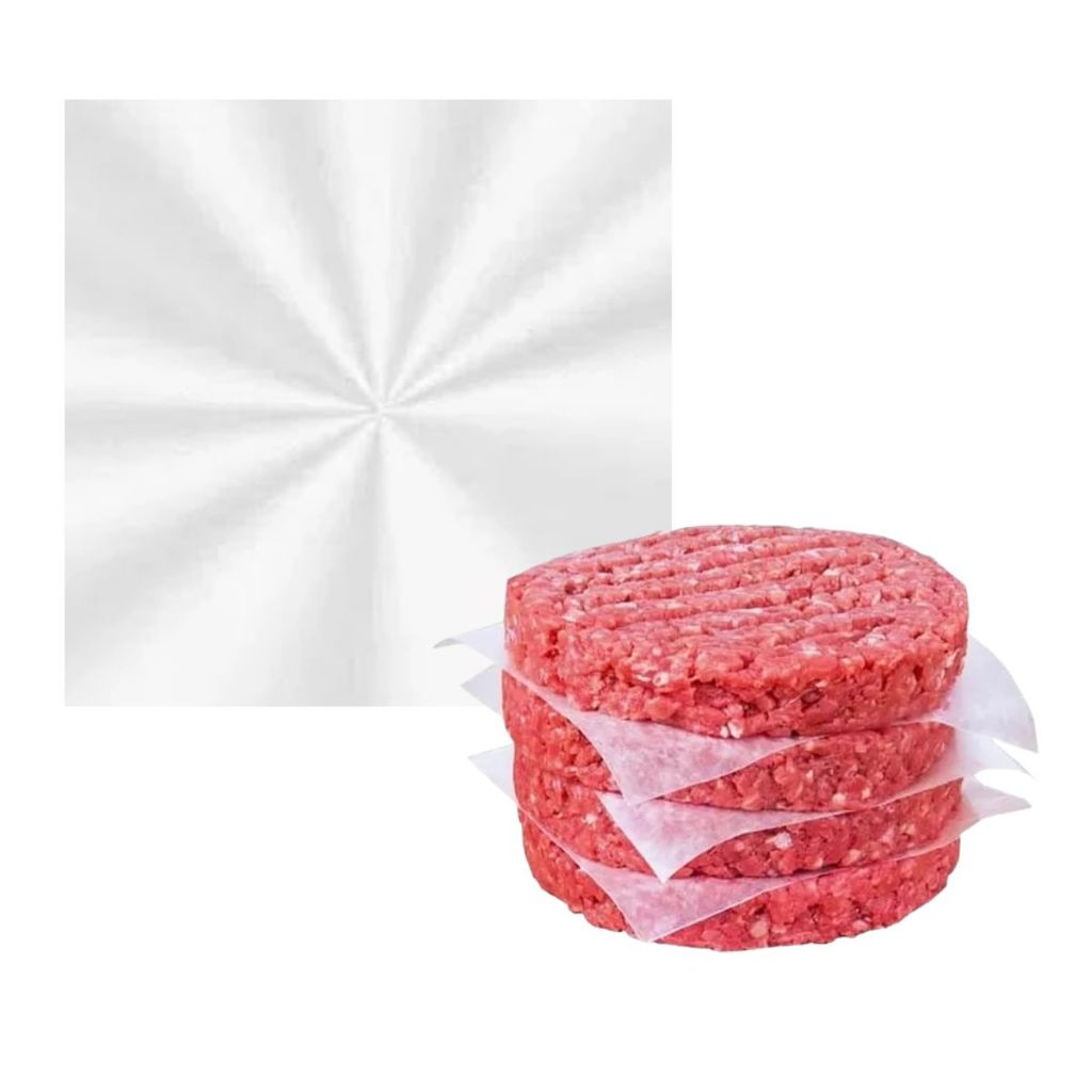 500 Unidades Separador Plástico Alimentício p/ Hamburguer 20X20cm - Grau Alimentício