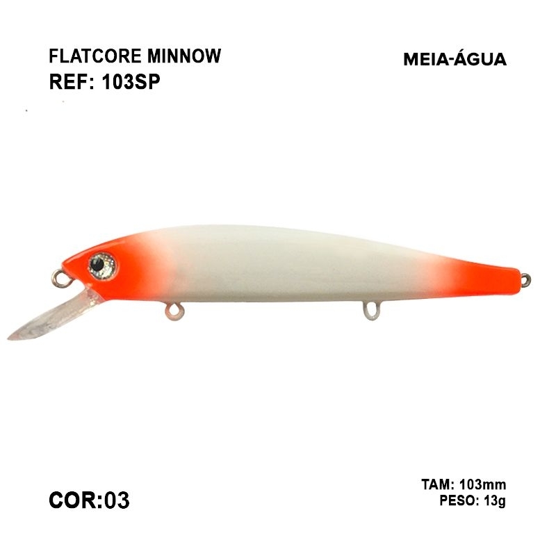 ISCA ARTIFICIAL MORIAH FLATCORE MINNOW (10,3CM 13G)