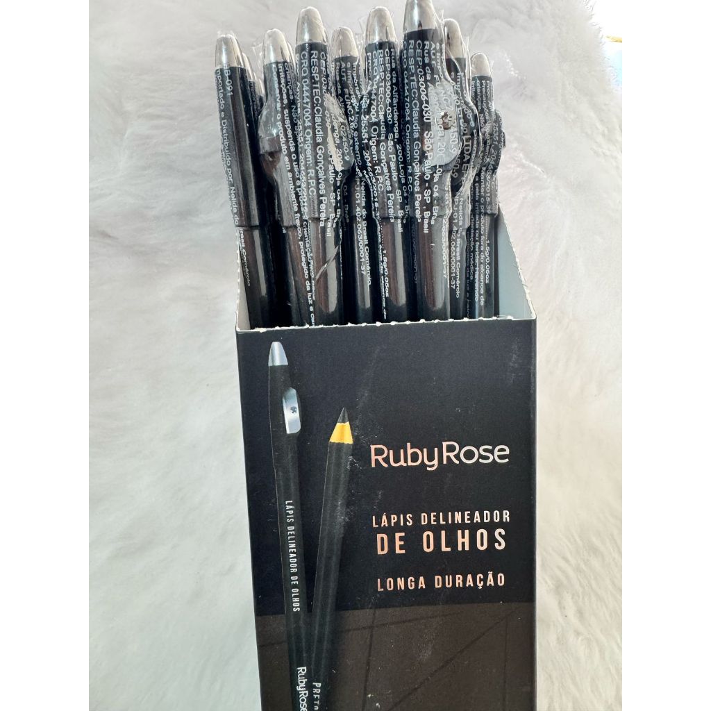 Kit 02 Lápis Delineador de Olhos com Apontador Ruby Rose