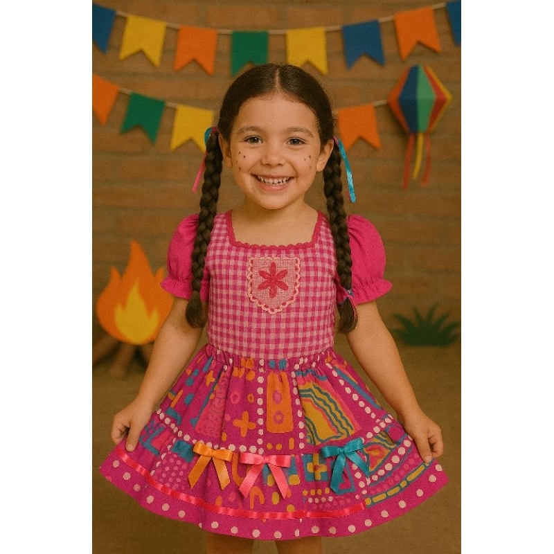 Festa Junina Saia Caipira Arraiá Infantil São João