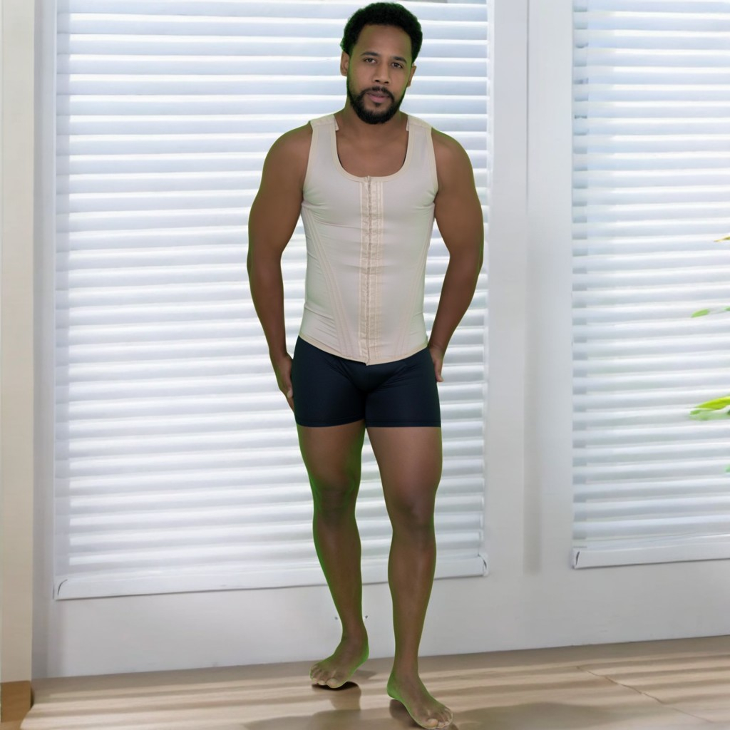 Colete Modelador Masculino Pós Procedimentos Em Geral