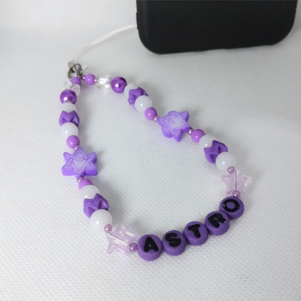 Cordão para celular miçanga kpop / phone strap / Cordinha celular kpop ASTRO