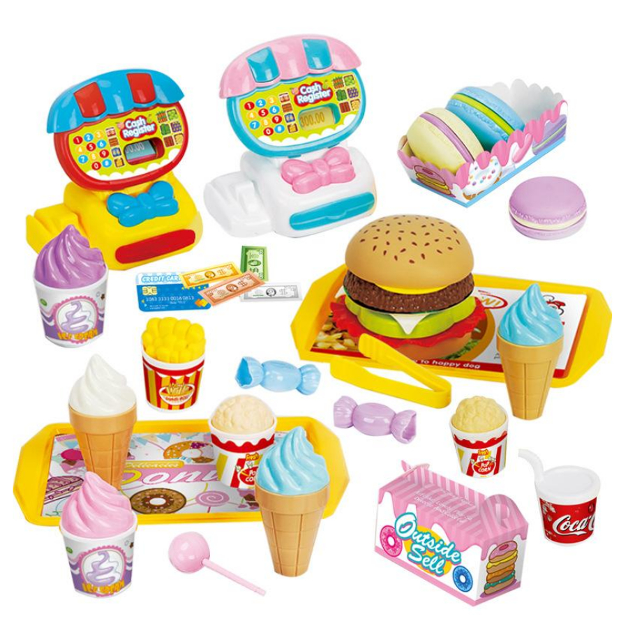 Kit Brinquedo Cozinha Frutas Legumes Brinquedo Comidinha Faz de Conta Frutas Sorveteria La...